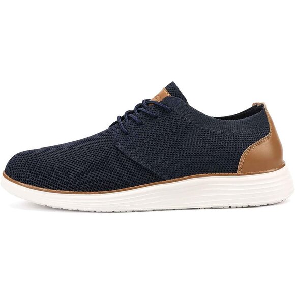 ⚡VILOCY Men's Navy Fashion Business Comfortable Breathable Dress Sneaker - Picture 3 of 7